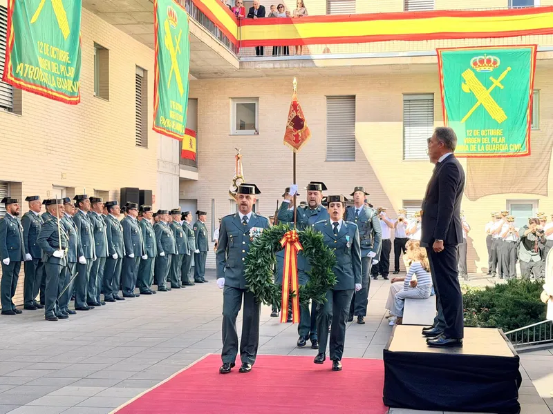 Lorca conmemora el Día de la Hispanidad y ensalza la labor de la Guardia Civil