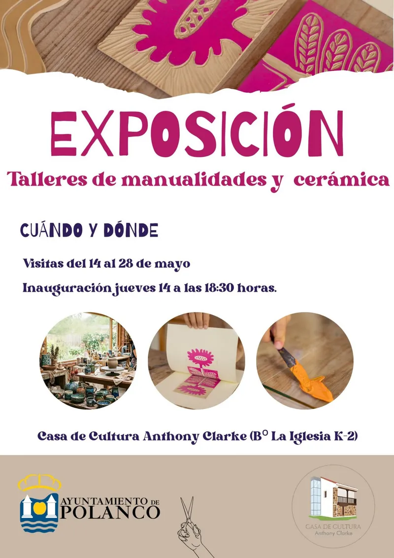 Polanco inaugura exposición de talleres municipales de manualidades y cerámica