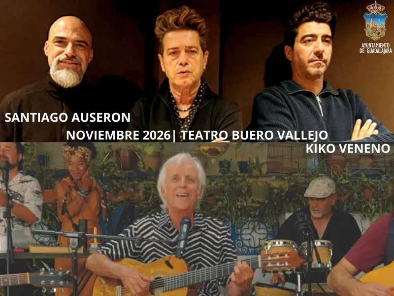 Guadalajara acoge conciertos de Santiago Auserón y Kiko Veneno en noviembre