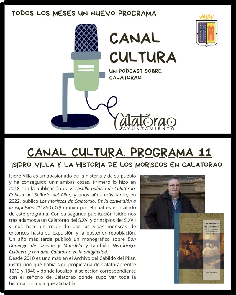 Calatorao impulsa la cultura con su podcast 'Canal Cultura'