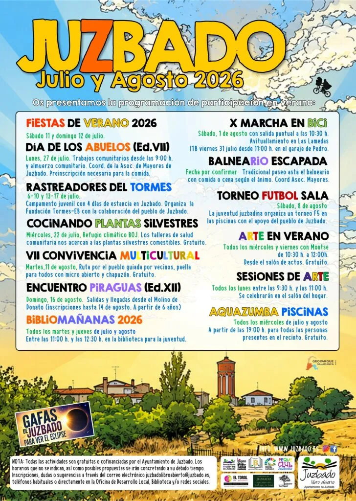 Juzbado presenta su programación cultural de verano con novedades y actividades para todas las edades