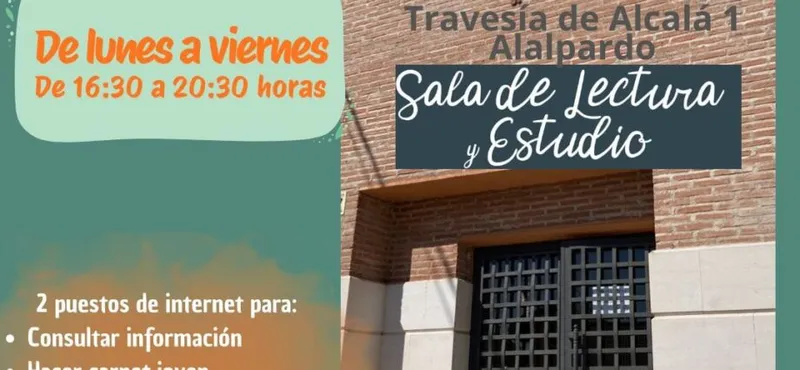 Valdeolmos-Alalpardo amplía servicios en la Sala de Lectura y Estudio con dos puntos de internet