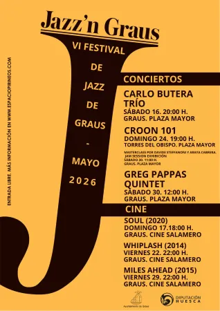 Graus y Torres del Obispo celebran el VI Festival de Jazz con conciertos y cine