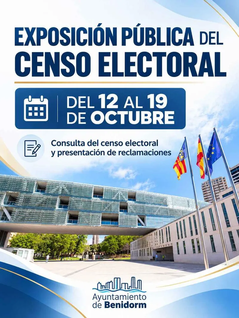 Benidorm abre la consulta del Censo Electoral para las Generales