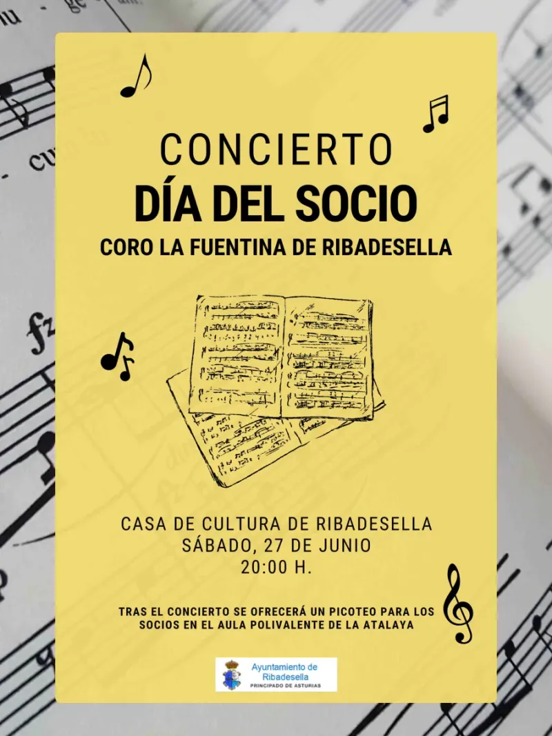 El Coro La Fuentina de Ribadesella celebra el Día del Socio con un concierto abierto al público