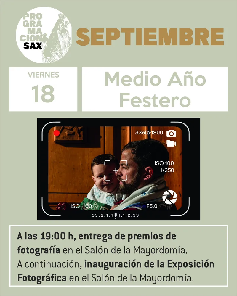 Sax celebra el Medio Año Festero con entrega de premios y exposición fotográfica