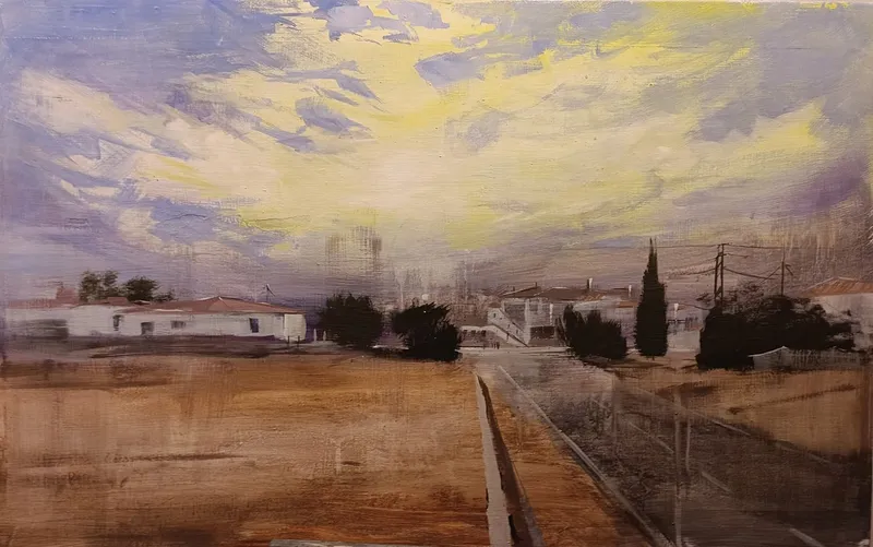 Paco Rojas obtiene el tercer premio en el Certamen de Pintura Rápida de Cuevas del Becerro