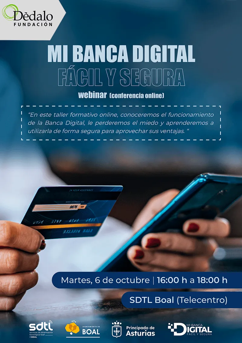 Boal acoge un webinar gratuito sobre banca digital segura