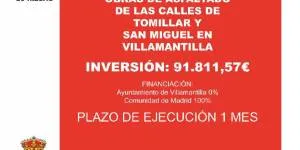 Villamantilla inicia obras de asfaltado en varias calles del municipio