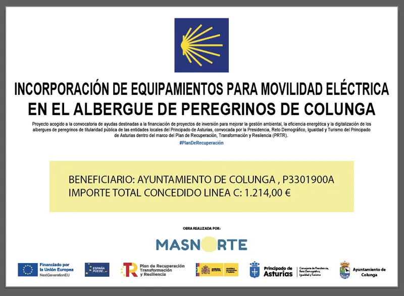 Colunga instala cargadores para bicicletas eléctricas en el albergue de La Isla