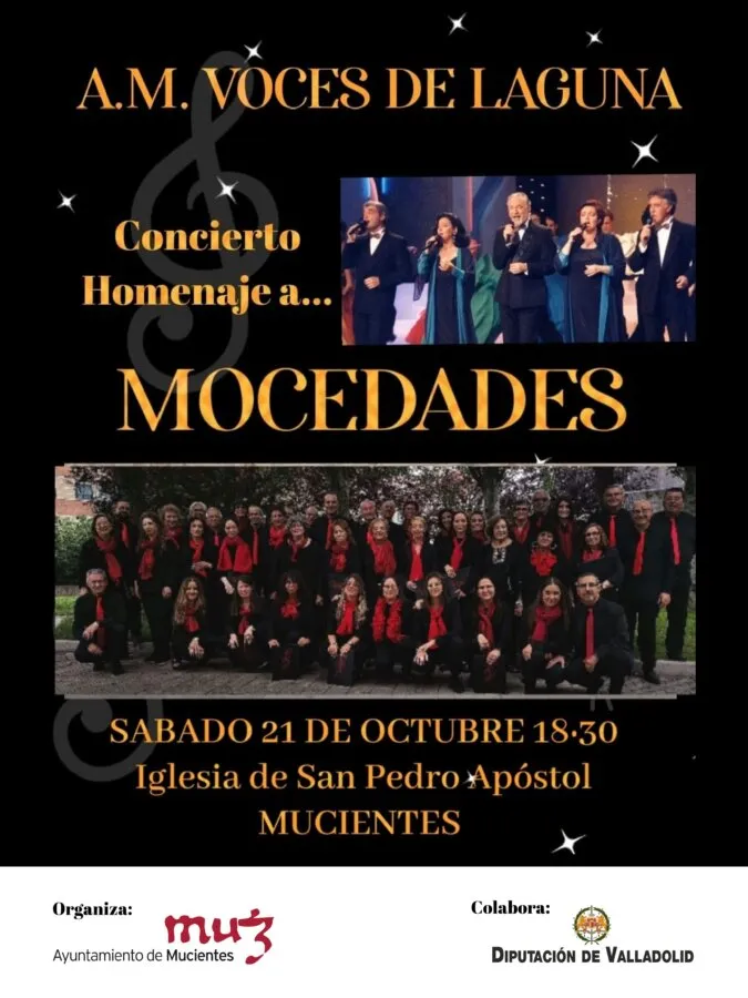 Mucientes acoge un concierto homenaje a Mocedades en la Iglesia de San Pedro Apóstol