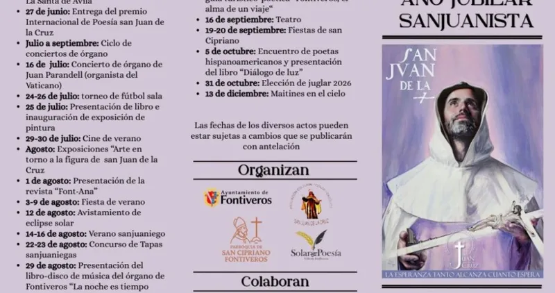 Fontiveros celebra el Año Jubilar Sanjuanista con un programa de actividades