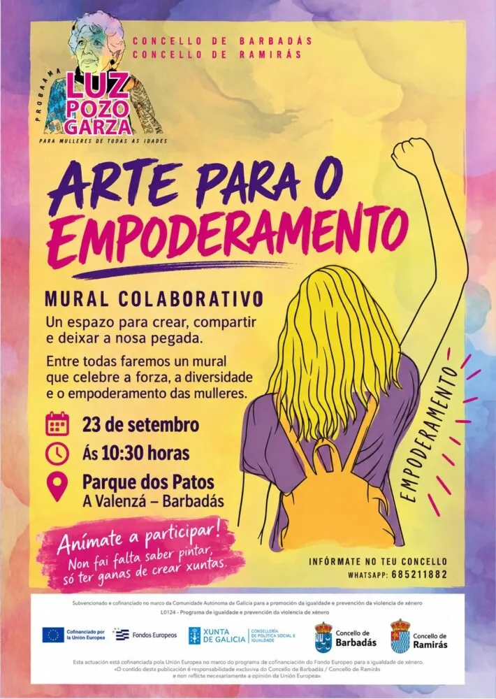 Barbadás impulsa el empoderamiento femenino a través del arte con un mural colaborativo