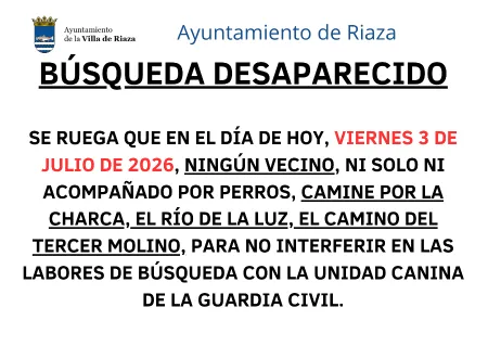 Aviso Urgente: Restricciones de acceso en Riaza por operativo de búsqueda