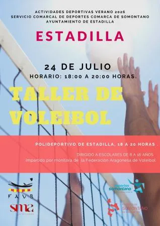 Estadilla organiza un taller de voleibol para jóvenes este verano