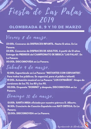 Las Palas celebra sus fiestas patronales del 8 al 10 de marzo