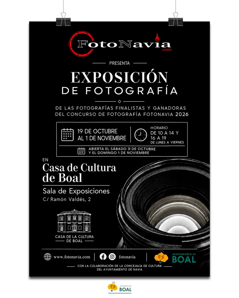 Boal acoge la exposición fotográfica "Fotonavia 2026" en la Casa de Cultura