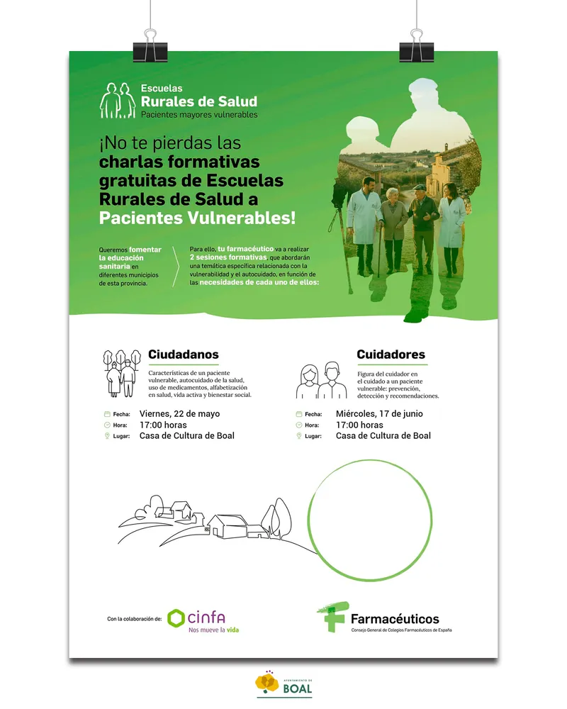 Boal organiza talleres de salud para mayores y cuidadores