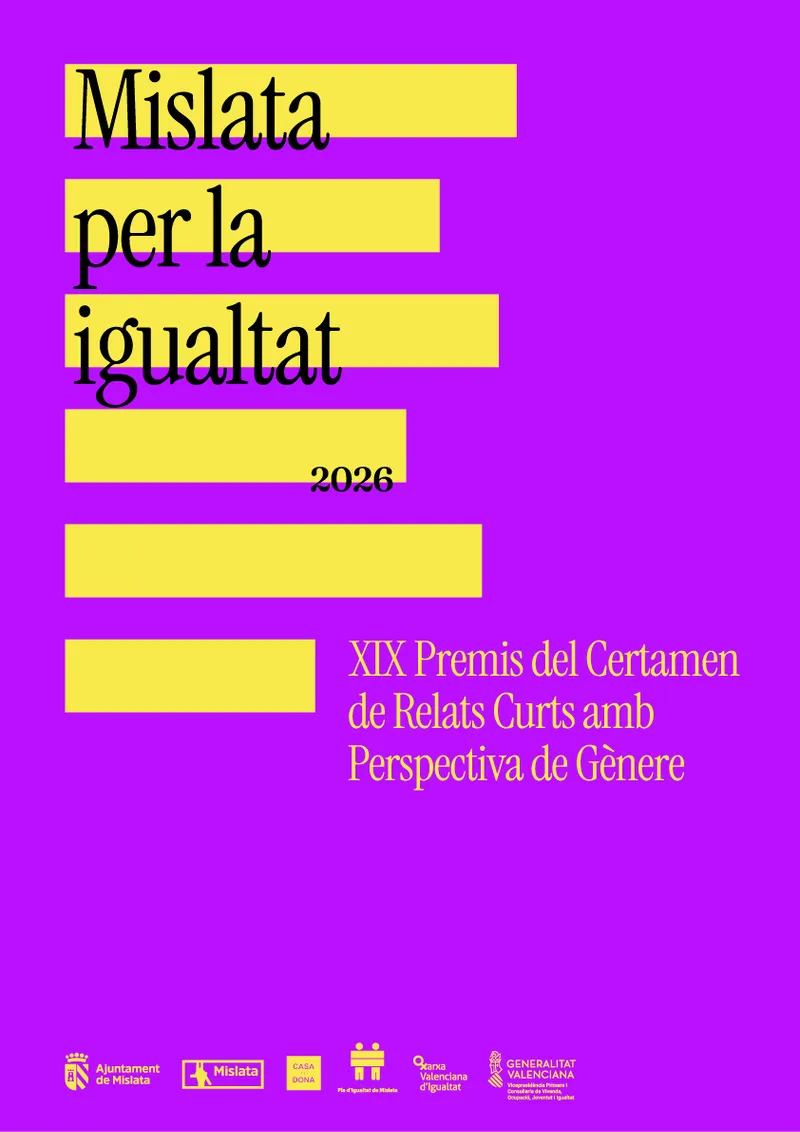 Mislata abre la convocatoria de los XIX Premis de Relats Curts amb Perspectiva de Gènere
