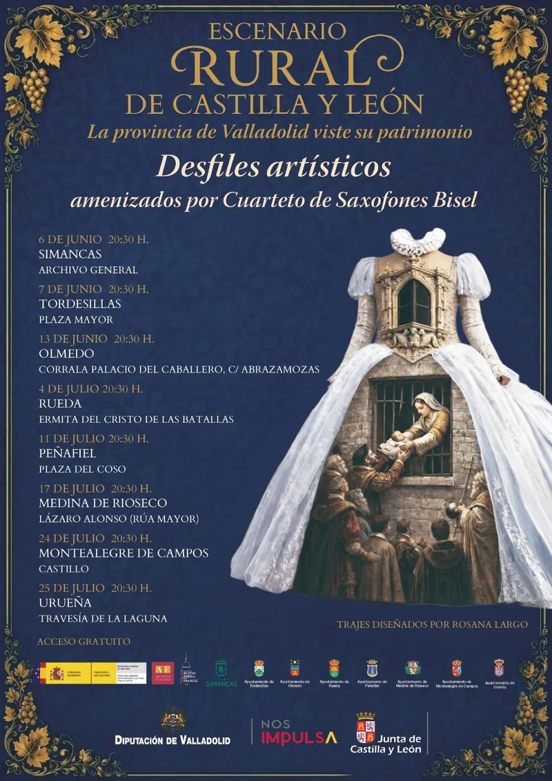 Peñafiel acoge un desfile de moda inspirado en el patrimonio provincial