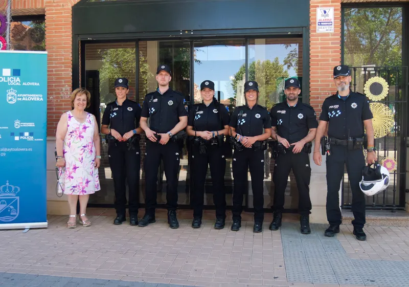 Cinco nuevos agentes de policía inician sus prácticas en Alovera