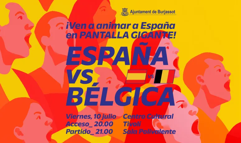Burjassot instala pantalla gigante para ver el partido de España contra Bélgica en el Mundial