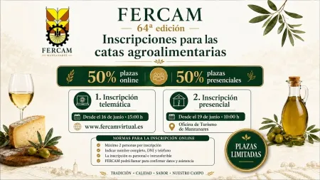 Fercam 2026: Inscripciones divididas para catas agroalimentarias