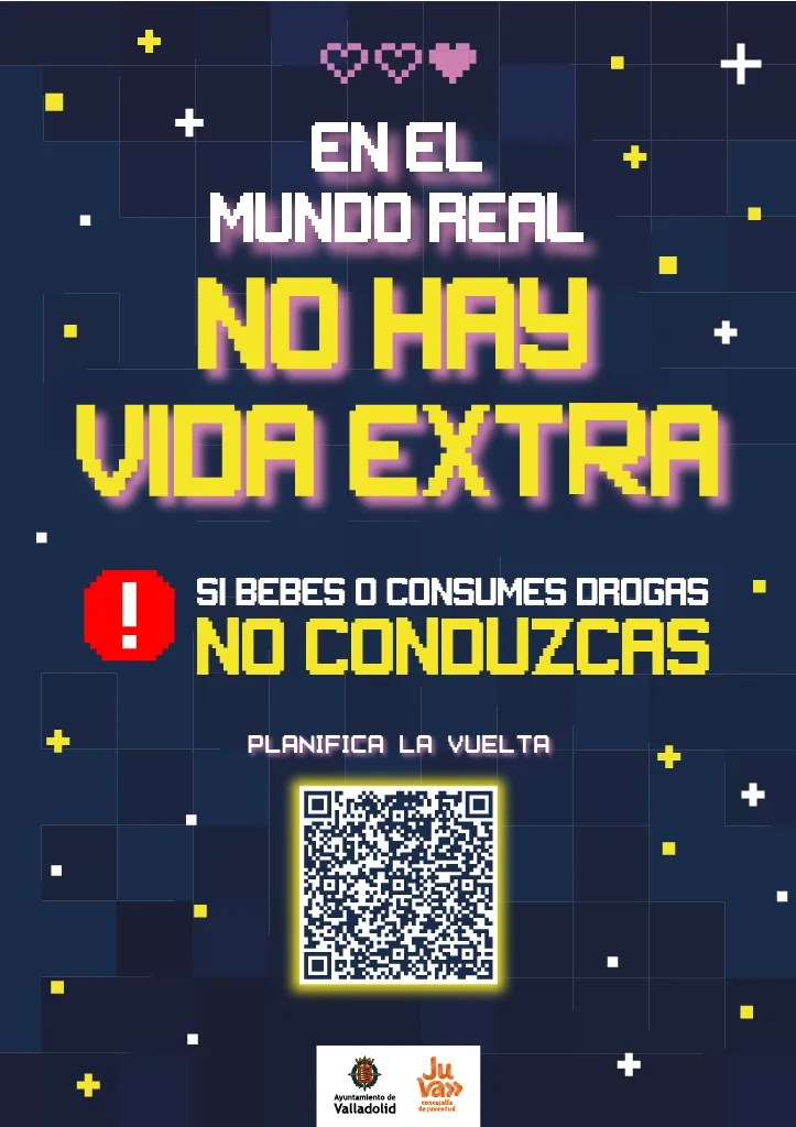 Valladolid lanza la campaña 'Fuera del juego: no hay vida extra' para concienciar sobre la conducción segura