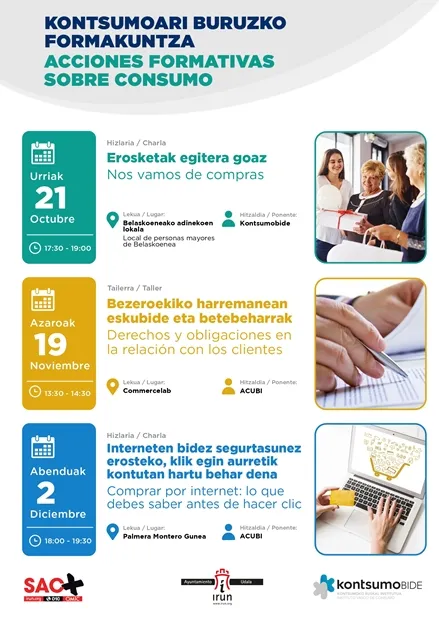 Irun impulsa el consumo responsable con charlas y talleres hasta fin de año