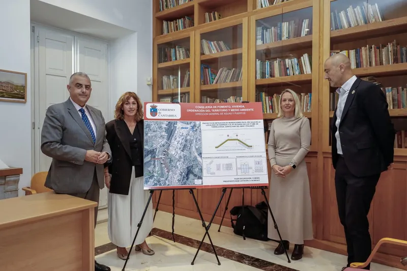 Cantabria destina 2,13 millones a la defensa contra inundaciones en Torrelavega, Polanco y Santillana