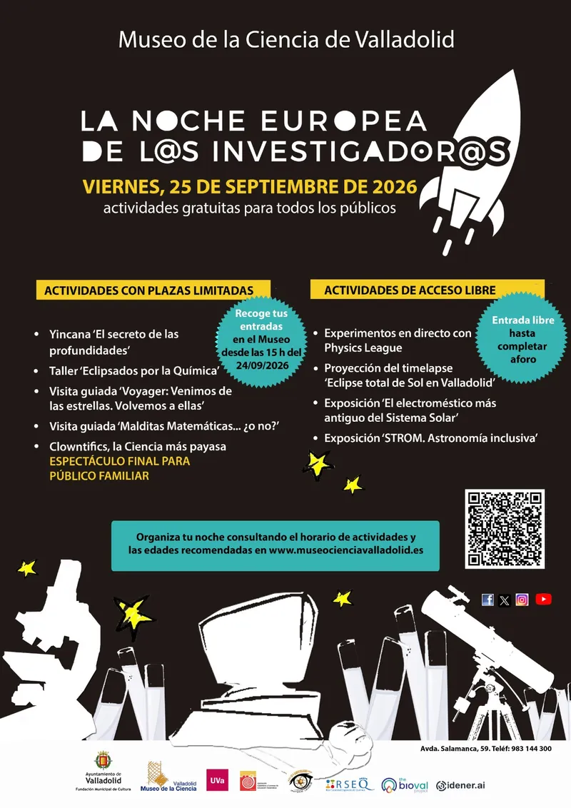 El Museo de la Ciencia de Valladolid se une a la Noche Europea de los Investigadores con actividades gratuitas