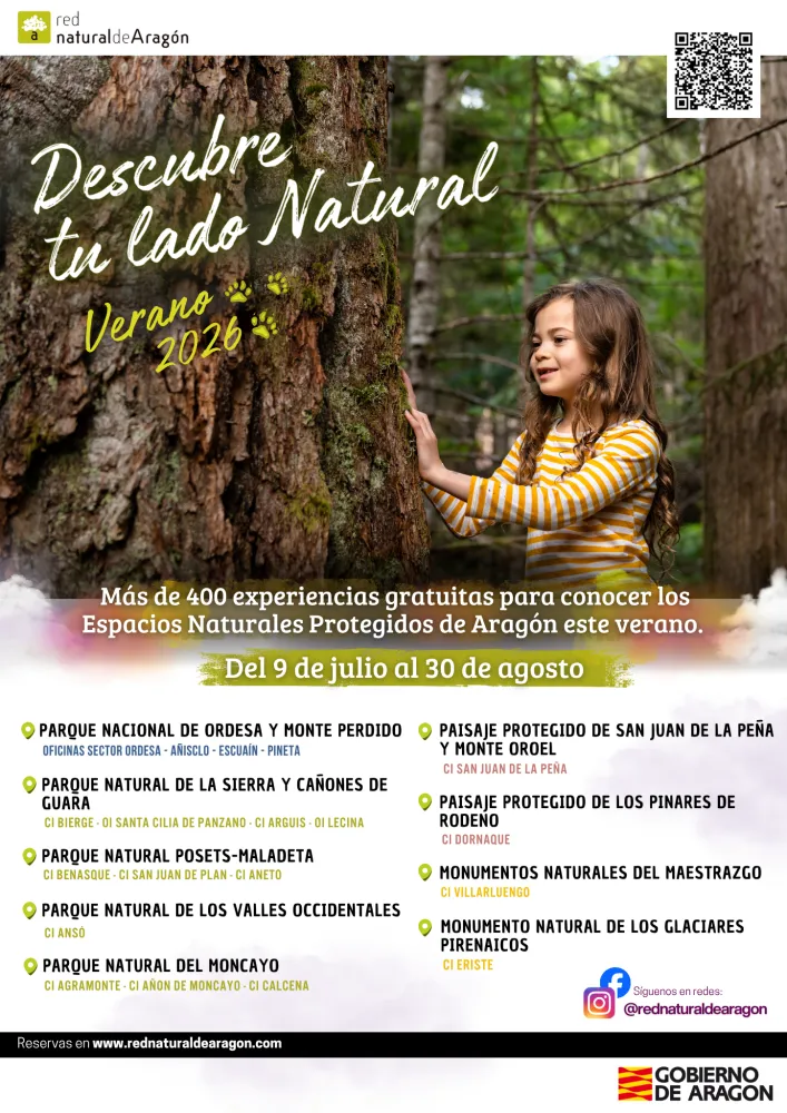Aragón lanza actividades gratuitas para descubrir sus Espacios Naturales Protegidos este verano