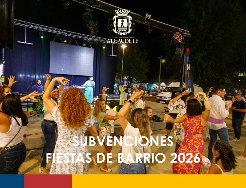 Alcaudete abre la convocatoria de subvenciones para fiestas de barrio 2026