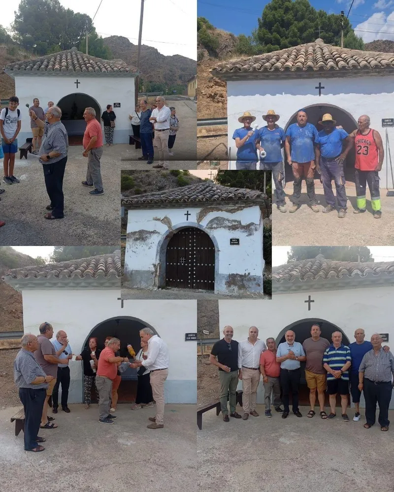 La ermita de San Roque de Huérmeda renace gracias a la iniciativa de un vecino