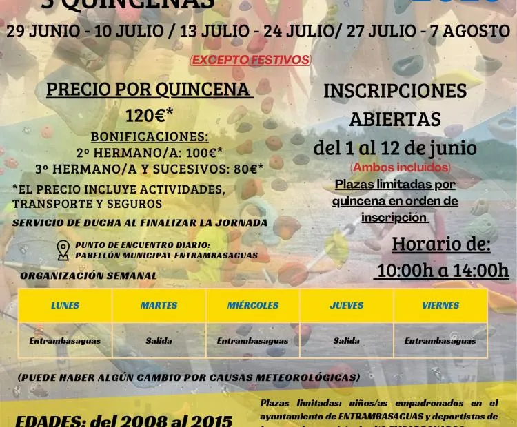 Campus Multideporte 2026: Inscripciones abiertas para actividades de verano
