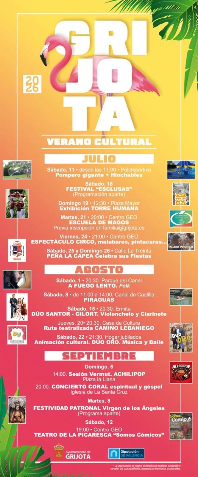 Grijota presenta su programa de Verano Cultural 2026 con diversas actividades