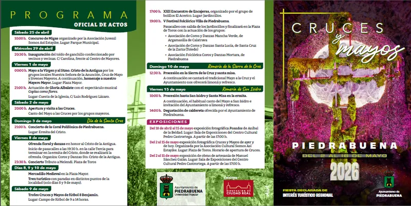 Piedrabuena celebra sus fiestas de Mayo con un extenso programa de actividades