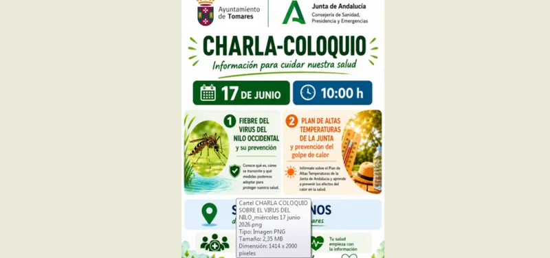Tomares informa sobre prevención del Virus del Nilo y plan contra el calor