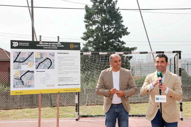 La Diputación de Pontevedra destina casi 800.000€ a la reforma urbana de A Caeira en Poio