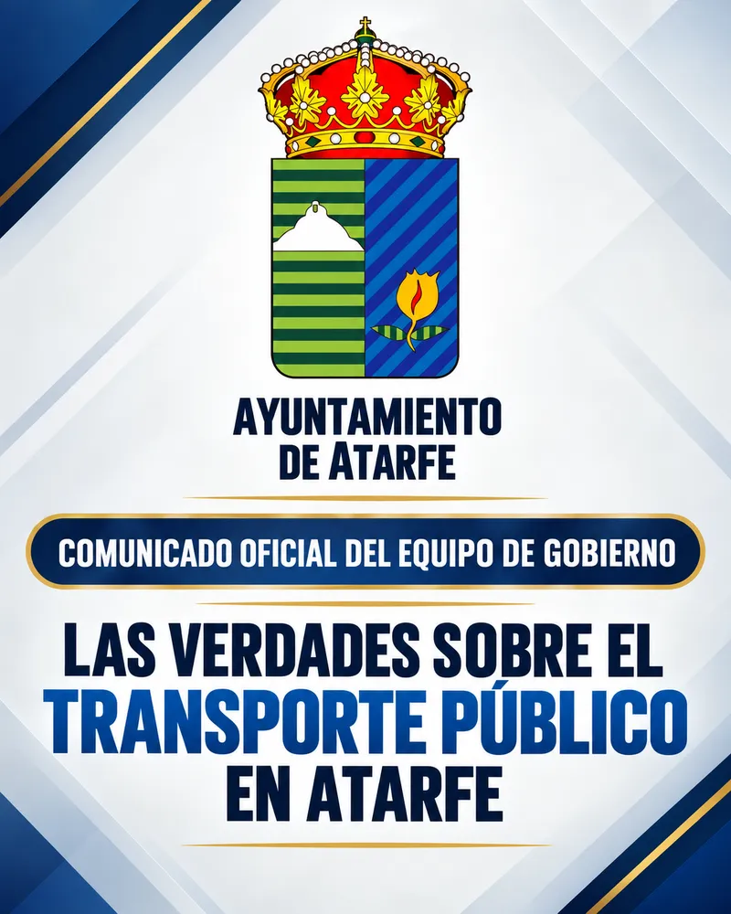 Atarfe aclara la situación del transporte público municipal frente a desinformación
