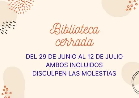 Corte temporal de la biblioteca municipal de Navalmanzano por obras