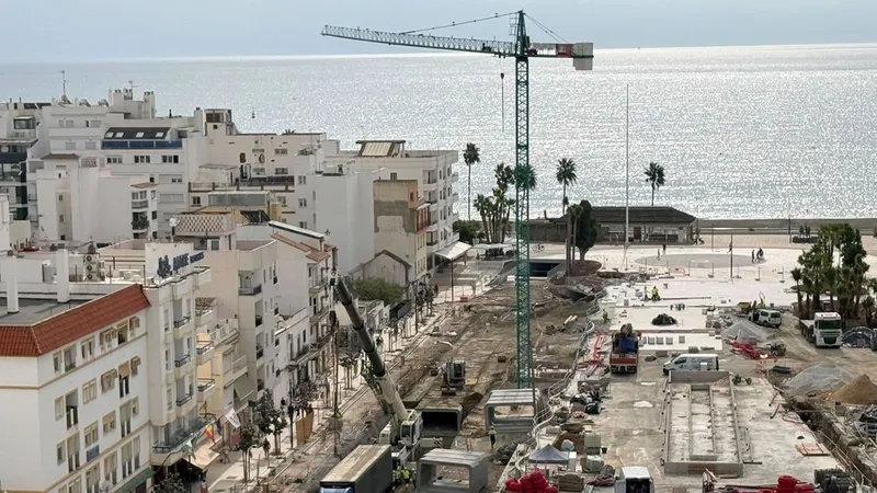 Estepona construye un tanque de tormentas para prevenir inundaciones en el centro