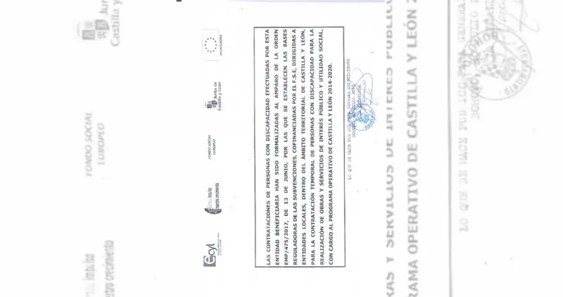 Bohoyo formaliza la contratación de personas con discapacidad gracias a subvención autonómica