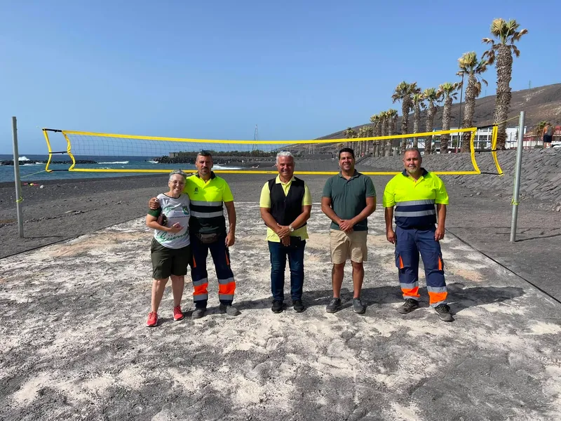 El Puertito de Güímar estrena cancha de vóley playa homologada