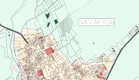 Navafría actualiza la cartografía catastral de viales y numeración