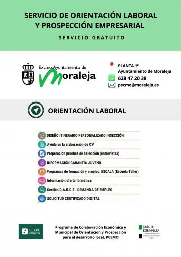 Moraleja ofrece orientación laboral gratuita para mejorar la empleabilidad
