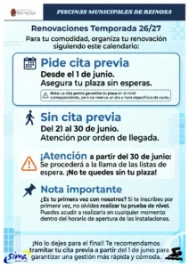 Reinosa abre el plazo para renovar plazas en las piscinas municipales