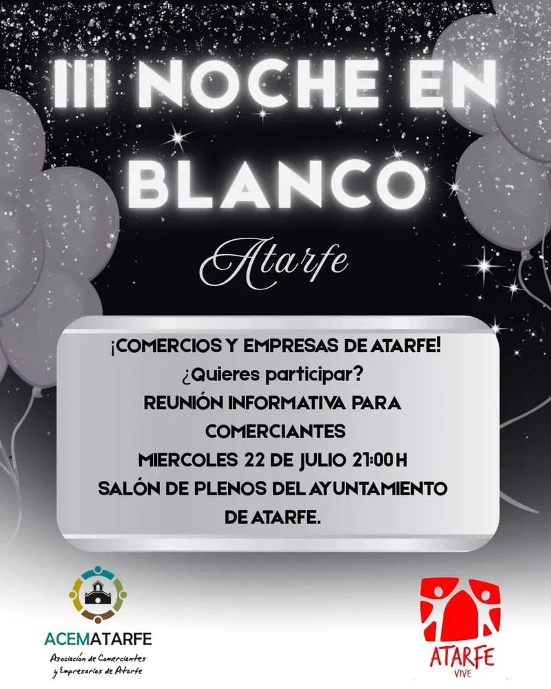 Atarfe convoca a comerciantes para la III Noche en Blanco