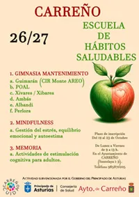 Carreño lanza la Escuela de Hábitos Saludables con cursos de gimnasia, mindfulness y memoria