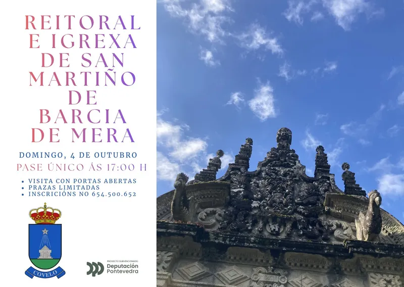 Covelo abre las puertas de la Reitoral y la Iglesia de San Martiño de Barcia de Mera